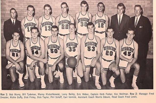 1962-1963 Syracuse Orangemen Basketball Team Photo