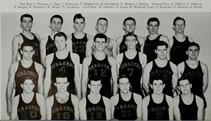 Syracuse Orangemen Team Photo 1940-1941